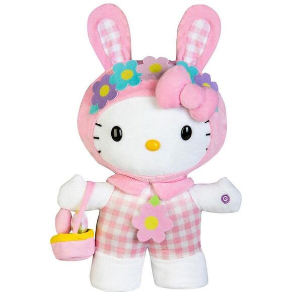 Hello Kitty Pink Bunny Easter Greeter 16” BNWT - Picture 2 of 4